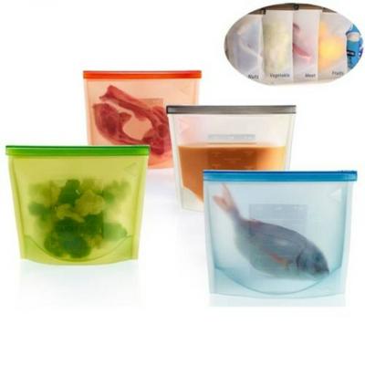Silicone Food Storage Bags Set Vacuum Sealer Wraps Fresh Saver Bag Storage Fridge Food Holder Containers Reusable