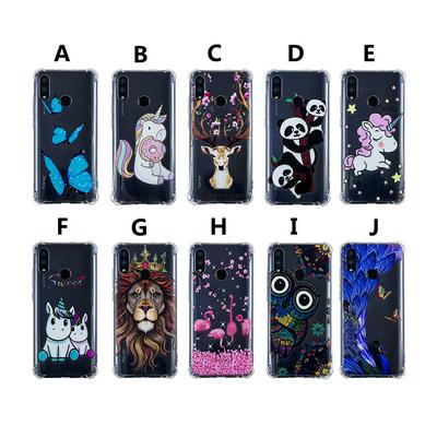 Owl Lion Flamingo Pegasus Butterfly Colored Painting Transparent Soft TPU Back Cover Case for Huawei Honor 10 Lite