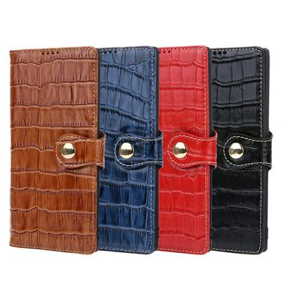 Crocodile Pattern PU Leather + Soft TPU Card Slots with Wallet Stand Support Protective Cover Case for Samsung Galaxy Note10+/Samsung Galaxy Note10 Pro 