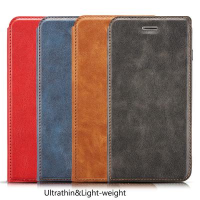 Ultra Thin&Lightweight Magnets Strong Suction Shockproof PU Leather Wallet Phone Case with Card Slot and Stand for Samsung Galaxy Note10 