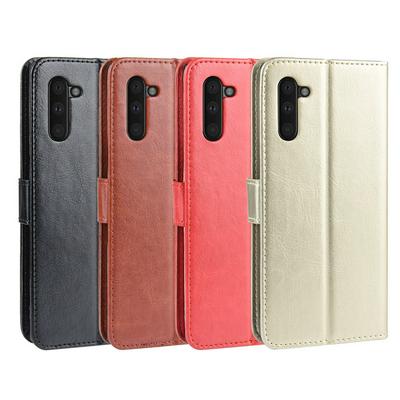 Wallet Case for Samsung Galaxy Note 10, Crazy Horse Leather Phone Case with Card Slots