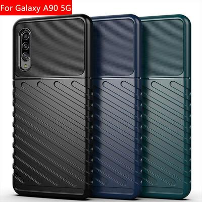 Anti-Fingerprints Shockproof Soft TPU + Hard Back Cover Case for Samsung Galaxy A90 5G