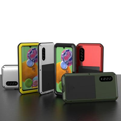 3 in 1 Defenses Phone Case Shockproof Splashproof Hard Phone Cover for Samsung Galaxy A90 5G