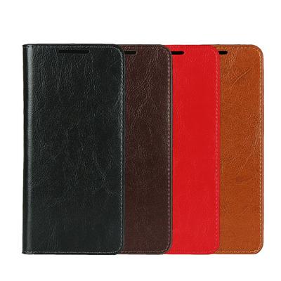 Crazy Horse Pattern Side Flip Shockproof Genuine Leather + Soft TPU with Stand and Card Slots Wallet Case for Samsung Galaxy S20+