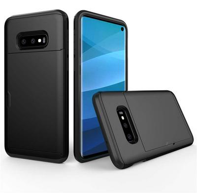 2 in 1 Detachable Shockproof Hard PC + Soft TPU Hybrid with Card Slot Back Cover Protective Case for Samsung Galaxy S10e