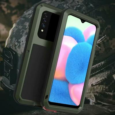 Love Mei Detachable 360 Degree Protecting Aluminium Frame + TPU Back Cover + HD Tempered Glass Screen Protector Powerful for Samsung Galaxy A30s