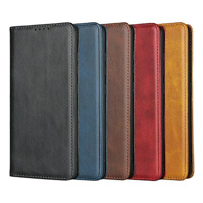 Cow Pattern Strong Adsorption Shockproof Side Flip PU Leather + Soft TPU with Card Slots Stand Wallet Case for Samsung Galaxy A71