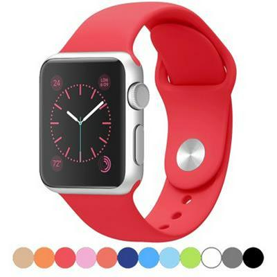 42mm/44mm Smart Watchband Slotted Silicone Wrist Strap for Apple Watch 
