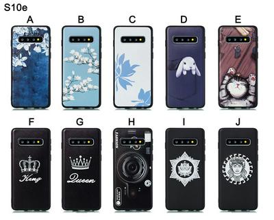 Cat Plum Snow Colored Pattern Anti-Scratch Soft TPU Back Cover Protective Case for Samsung Galaxy S10e