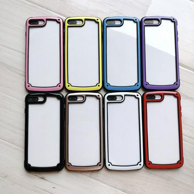 Military Technology Shockproof Durable Anti-drop Transpant PC + TPU Frame Back Cover Case for iPhone 6 Plus / 6S Plus 
