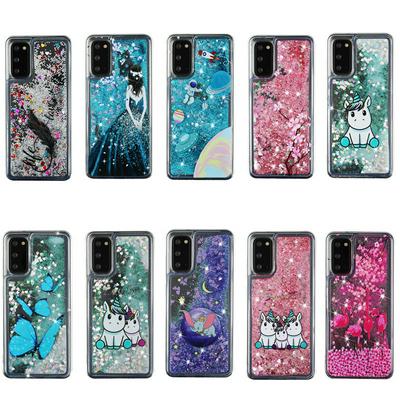 Quicksand Fashion Pattern Shockproof Scratch Resistant Soft TPU Back Cover Phone Case for Samsung Galaxy S20 Ultra