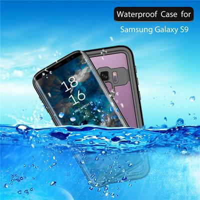 IP68 Waterproof Shockproof Snow-Proof Dirty-Proof Hard PC + Soft TPU Hybrid Back Cover Case for Samsung Galaxy S9 