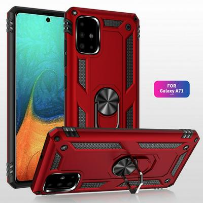 Armor Case For Samsung Galaxy A71 Case Magnet Car Ring Holder Shockproof Stand Phone Cover Fundas