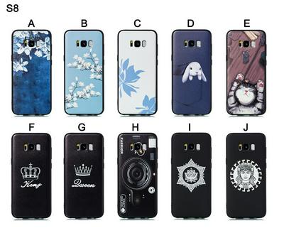 Cat Plum Snow Colored Pattern Anti-Scratch Soft TPU Back Cover Protective Case for Samsung Galaxy S8 / G9500
