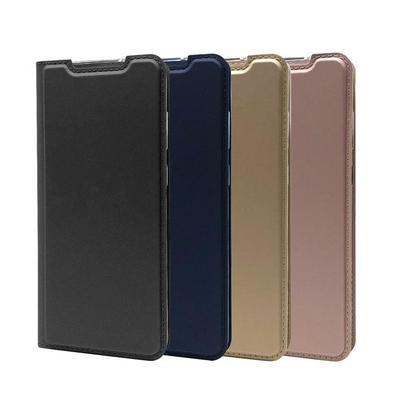 Strong Magnetic Voltage Solid Color Shockproof Side Flip PU Leather + Transparent TPU with Card Slot and Stand Protective Case for Samsung Galaxy S20+