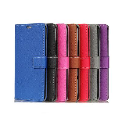 Cross Pattern Wallet Style Magnetic Flip Stand TPU + PU Leather Case for Huawei P Smart+ / Nova 3i 