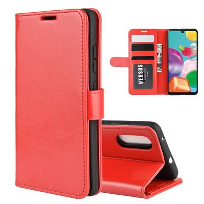 R64 Pattern Single Fold Edge Side Flip Shockproof PU Leather + Soft TPU Picture Frame Magnetic Buckle with Stand and Card Slots Wallet Case for Samsung Galaxy A41 Japanese Version