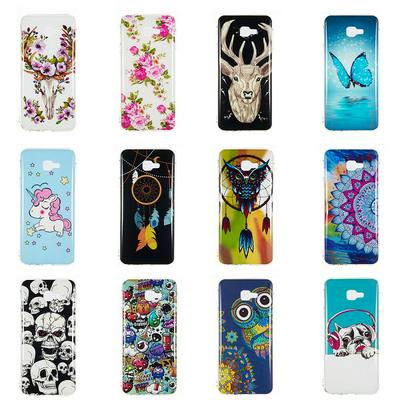 Luminous Colored Painting Soft TPU  Anti-Scratch Backcover Case for Samsung Galaxy J4 Core