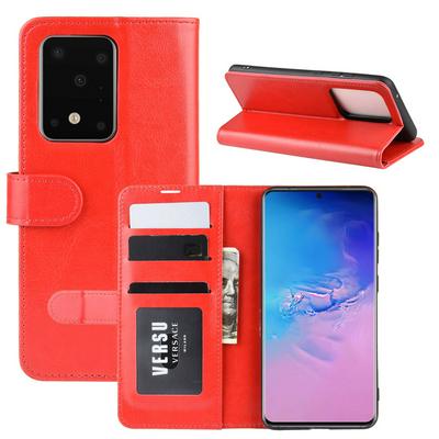 R64 Pattern Single Fold Edge Side Flip Shockproof PU Leather + Soft TPU Card Slots with Picture Frame and Stand Wallet Protective Case for Samsung Galaxy S11 Plus