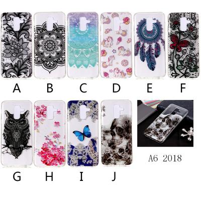 Colored Painting High Transparent Soft TPU Back Cover Case for Samsung Galaxy A6 (2018) 