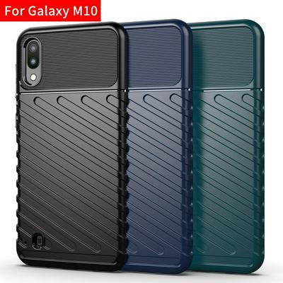 Anti-Fingerprints Shockproof Soft TPU + Hard Back Cover Case for Samsung Galaxy M10
