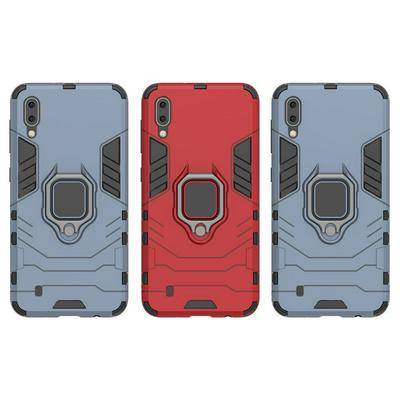 Black Panther 2 in 1 Detachable Magnetic Attraction Shockproof with Stand Hard PC + Soft TPU Back Cover Case for Samsung Galaxy M10