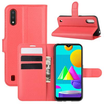 Pair Suck Left and Right Open Scratch Resistant PU Leather Phone Cover with Stand and Card Slots for Samsung Galaxy M31