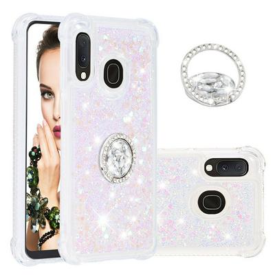 Wallet Phone Case for Samsung Galaxy A20e, Anti-fall Soft TPU Phone Cover With Diamond Ring Buckle