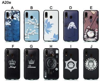 Cat Plum Snow Colored Pattern Anti-Scratch Soft TPU Back Cover Protective Case for Samsung Galaxy A20e