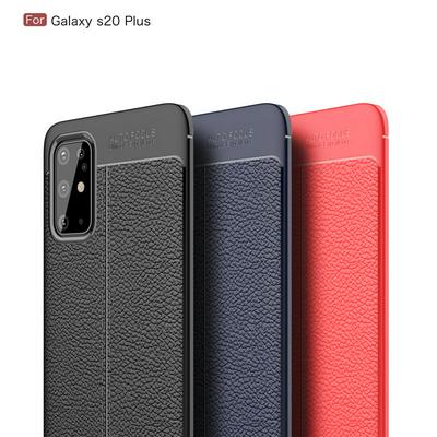 Litchi Pattern Shockproof Slim Soft TPU Back Cover Case for Samsung Galaxy S20+
