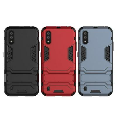 Iron Man 2 in 1 Detachable Shockproof Anti-Scratch Soft TPU + Hard PC with Kickstand Back Cover Case for Samsung Galaxy M01