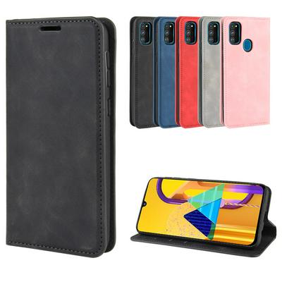 Retro Pattern PU Leather + Soft TPU Card Slots with Stand Support and Wallet Magnetic Absorb Protective Case for Samsung Galaxy M30s