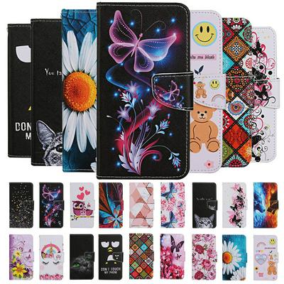 Colored Painting All-round Protection PU Leather Phone Protective Case with Lanyard and Magnetic Buckle for Samsung Galaxy A71