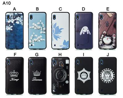 Cat Plum Snow Colored Pattern Anti-Scratch Soft TPU Back Cover Protective Case for Samsung Galaxy A10 