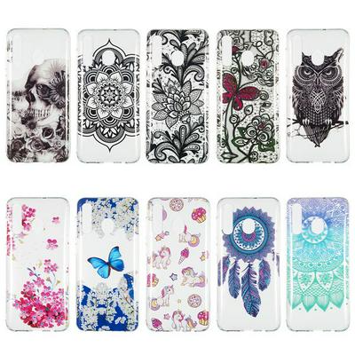 Colored Painting Anti-Scratch High Transparent IMD Craft Soft TPU Back Cover Case for Samsung Galaxy A50