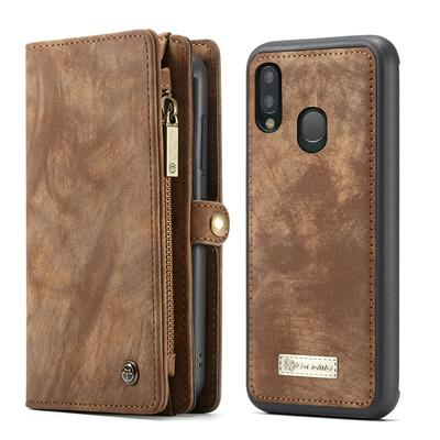 CaseMe Samsung Leather Phone Case Card-Mountable Mobile Phone Case Flip Phone Protection Leather Case for Samsung Galaxy A20e Phone Case