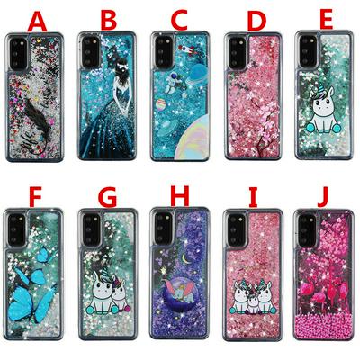 Colored Painting Liquid Quicksand Shockproof Soft TPU Back Cover Protective Case for Samsung Galaxy S20 Ultra