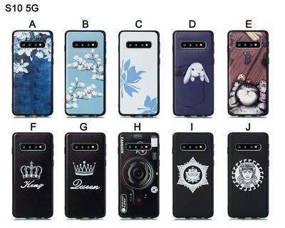 Cat Plum Snow Colored Pattern Anti-Scratch Soft TPU Back Cover Protective Case for Samsung Galaxy S10 5G