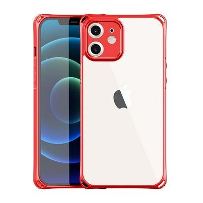 For iPhone 12 Four-corner Airbag Anti-fall Shock Absorption Hard PC Back Cover Case