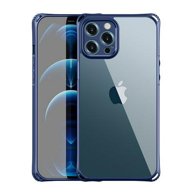 For iPhone 12 Pro Max(6.7) Four-corner Airbag Anti-fall Shock Absorption Hard PC Back Cover Case