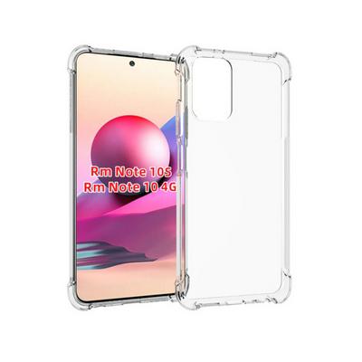 Anti-Fingerprint Non-Slip Waterproof Four Corners Shockproof Transparent Soft TPU Back Cover Protective Case for Xiaomi Redmi Note 10 4G