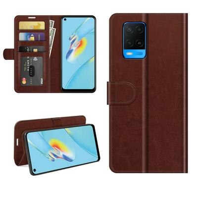 For Oppo A54 4G R64 Pattern Single Folded Edge Folio Flip Leather Wallet Phone Case