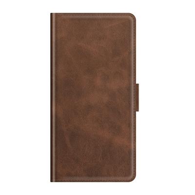 For Oppo Reno6 5G Double Buckle Wallet Style Folio Flip Leather Case with Stand and Card Slots Function