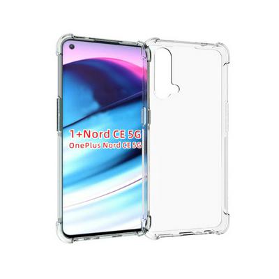 Anti-Fingerprint Non-Slip Waterproof Four Corners Shockproof Transparent Soft TPU Back Cover Protective Case for OnePlus Nord CE 5G