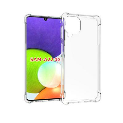 Anti-Fingerprint Non-Slip Waterproof Four Corners Shockproof Transparent Soft TPU Back Cover Protective Case for Samsung Galaxy A22 4G