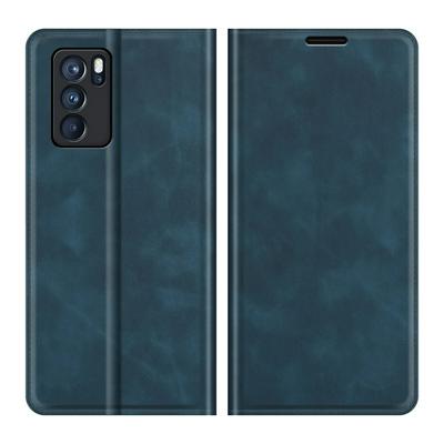 For Oppo Reno6 Pro 5G Skin Feel Magnetic Attraction Flip Leather Wallet Case with Card Slot