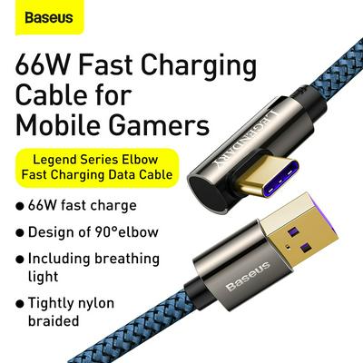 Baseus Legend Series Elbow Fast Charging Data Cable USB to Type-C 66W 1m