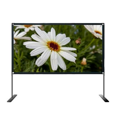 100inch 16:9 Projector Screen Portable Bracket Projection Screen Folding Projecting Screen Home Theater for Outdoor Home Office