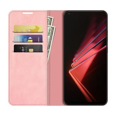 For Oppo K9 Skin Feel Magnetic Attraction Flip Leather Wallet Case with Card Slot