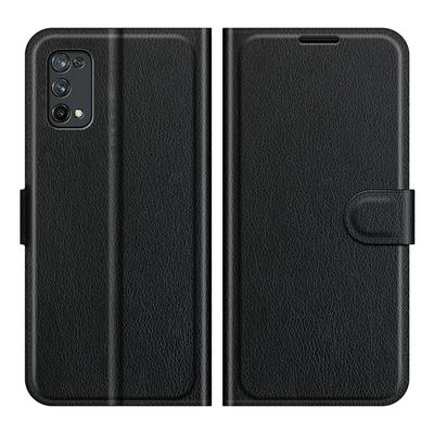 For Realme X7 Pro Ultra/Realme X7 Pro Extreme Edition Solid Color Folio Flip Leather Case with Stand and Card Slots Function